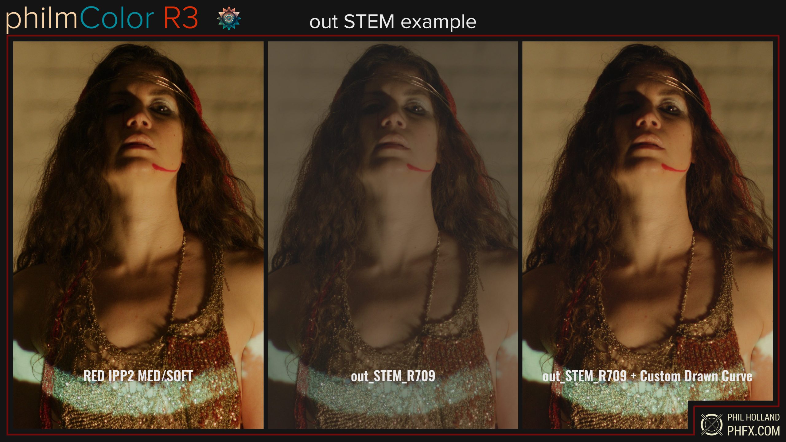 philmColor R3 - Digital Stock LUTs for RED IPP2 Color Workflow -