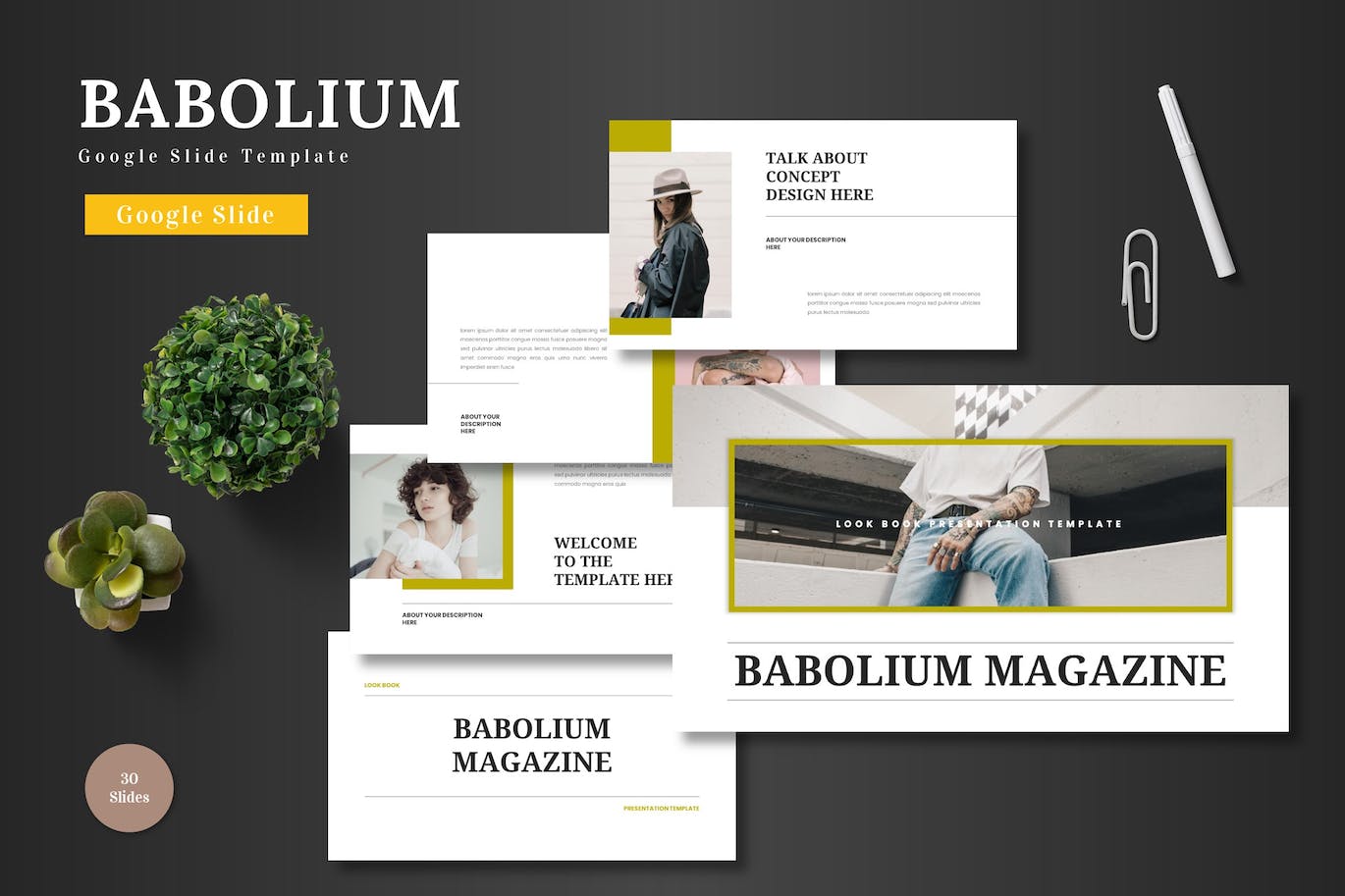 Babolium &#8211; Google 幻灯片模板 Babolium &#8211; Google Slide Template