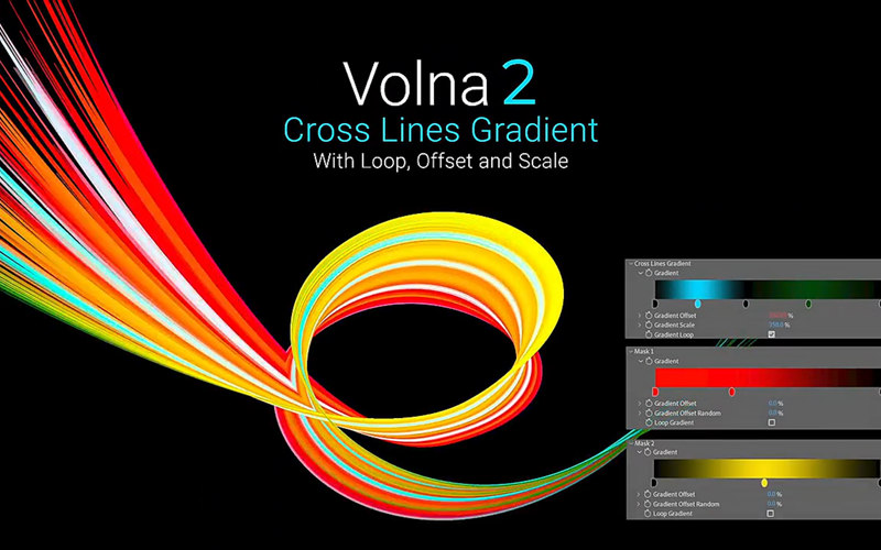 AE插件-Volna V2.4.8 Win中文汉化动态线条路径描边绘制生长动画_