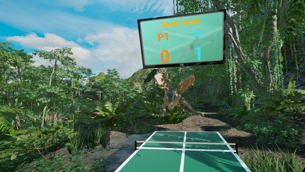 VR恐龙乒乓 (VR Dinosaur Pingpong）