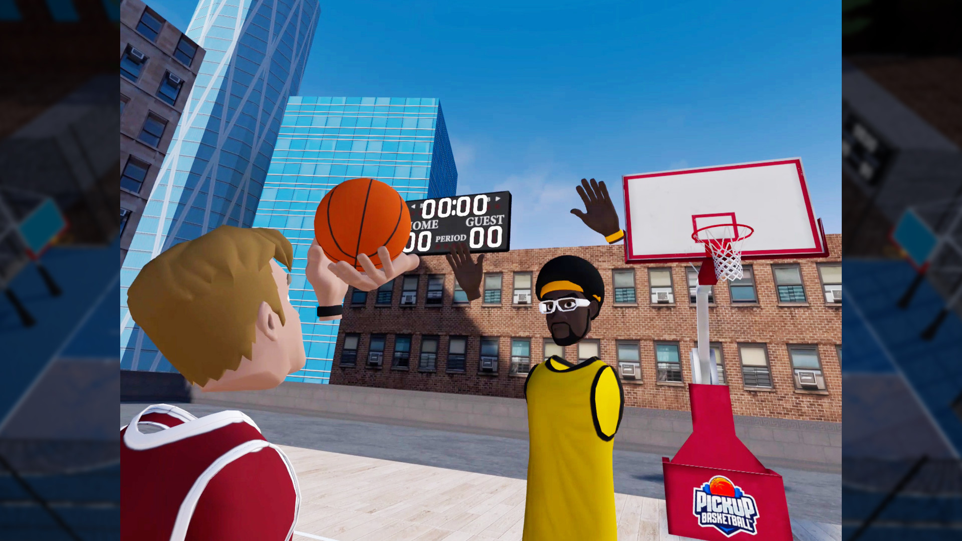 《街头篮球VR汉化中文版》Pickup Basketball VR