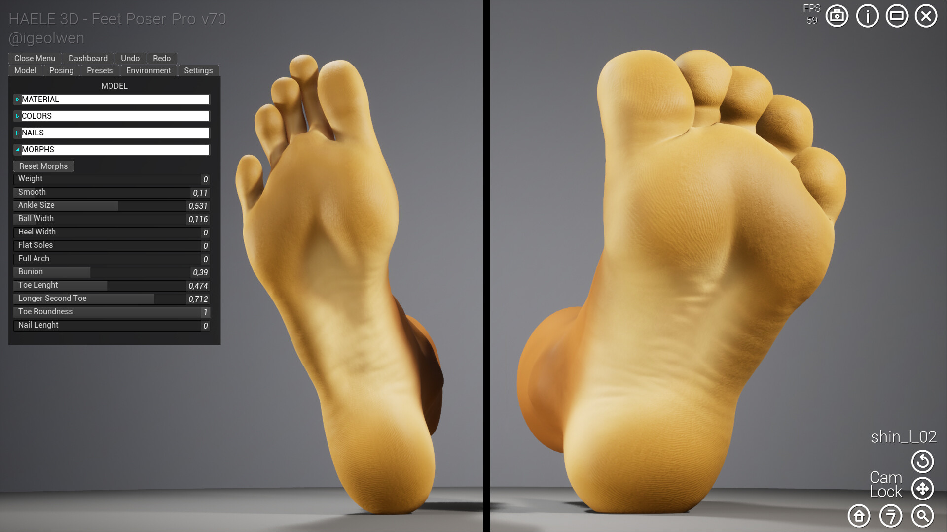 脚部姿势 Pro – 绘图参考 (HAELE 3D – Feet Poses Pro – Drawing References)